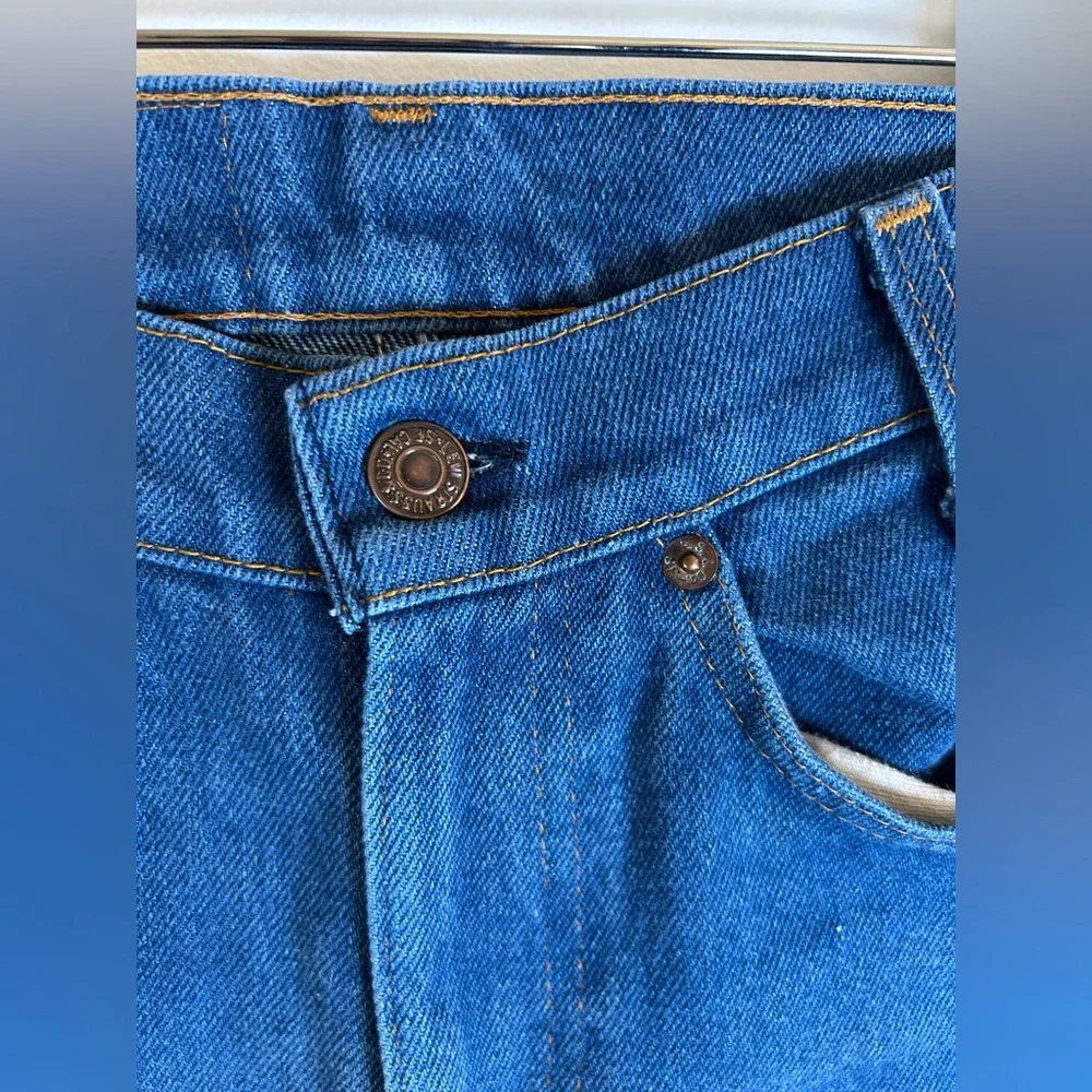 LEVI'S VINTAGE Student Fit Orange Tab 718-0914 denim jeans 26x30 (run small) - Picture 4 of 14